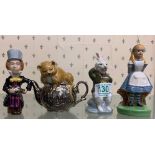 Wade Limited Edition figures from the Alice in Wonder Land series to include: Alice , Mad Hatter,