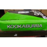 Boxed Kookaburra cricket balls: used x 8