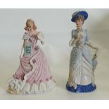 Wedgwood Spink Commisioned figures: The Coronation Ball & The Golden Jubilee, both limited edition(