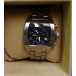 Boxed Jaques Farel Mens Chronograph Watch: