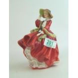 Royal Doulton lady figure Top O The Hill HN1834: