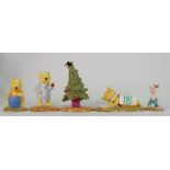 Royal Doulton Winnie The Pooh figures: A Little Tree Trimming WP41, Love Makes All Your Bothers