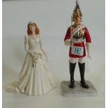 Royal Doulton Iconic London Figure Lifeguard HN5364: togther with limited edition figure The Duchess