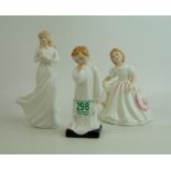 Royal Doulton children figures: (Factory seconds) (3)