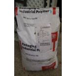A 25kg bag of industrial polymer.
