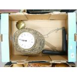 Continental brass wall clock: