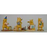 Royal Doulton Winnie The Pooh figures: Any Honey Left, Presents & Parties WP50, I Love You So Much