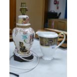 Masons yung lo empire small lampbase: and Royal Worcester personnalised water jug