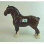 Beswick large shire horse Burnham Beauty (one ear restuck)