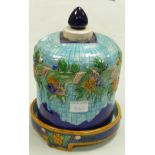 Reproduction majolica dish and cover: Height 31cm