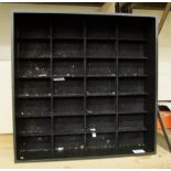 A quantity of black display trays: x 4