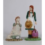 Royal Doulton child figures: Anne Arrives at Green Gables & Heidi HN2970(2)