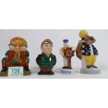 Wade Limited Edition figures: Sailor Bibendum, Tuffty, Bill and Little Weed and another(4)