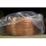 A reel of copper welding wire 1mm: 15kg.