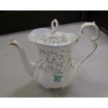 Royal Albert Caroline Coffee pot:height 23.5cm.