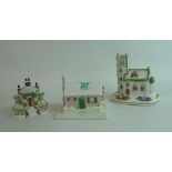 Coalport china floral cottages: comprising The Bermuda cottage, Keepers Cottage and Village