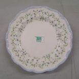 Royal Albert Caroline set of 6 dinner plates: diameter 26cm. (factory seconds) (6)