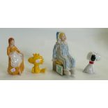 Wade Novelty figure to include: Snoopy, Peanuts, Andy Pandy and Cinderella(4)