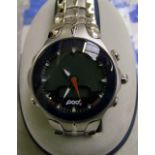 Boxed Pod Water Resistant LCD Mens Watch: