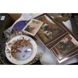 A large collection of Royal Doulton Bradford exchange brand x and similar decorative wall plates: