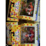 Boxed Lleddo Noddy Cars Noddy Car, Toyland Fire Engine and Gobbo's car, Mr Plod Police Car, Mr Milko