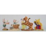 Royal Doulton Winnie The Pooh figures: Pooh's Cake ? WP45, A Little Sponge, A Present For Me WP40