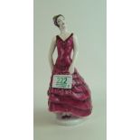 Coalport figure of a a lady in flemenco dress: