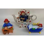 Coalport Paddington Bear figurines: Paddington bathtime, Paddington online and a limited edition