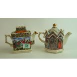 Sadler Historical Teapots: including Queel Elizabeth I and Bonnie Price Charlie. (2)