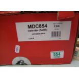 Mintex pair of brake discs: Mercedes MDC854.