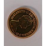 Gold Half Sovereign dated 1982: