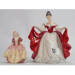 Royal Doulton figures Sara HN2265 and Dinky Do HN2120 (2) :