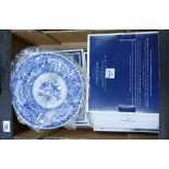 A collection of Boxed Spode Blue Room Traditions Caramanian & similar Dresser Plates: