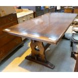 Large Oak Refectory Table: