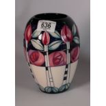 Moorcroft Kingsborough Gardens vase: number 46 of a speciel edition and signed by designer Emma