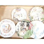 A collection of Royal Doulton & Similar Wall Plates including Brambley Hedge Season plates etc