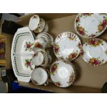 A collection of Pottery to include: Royal Albert Old Country Roses( wear to gilding noted ),