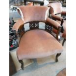 Victorian Upholstered Salon Chair: