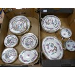 Aynsley Indian Tree design dinner ware: (2 trays,