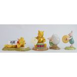 Royal Doulton Winnie the Pooh figures to include: Love Makes All The Brothers Disappear,