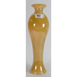 Lisa B Moorcroft tall slim yellow vase: height 37cm