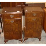 Mahogany Bedside Cabinets: