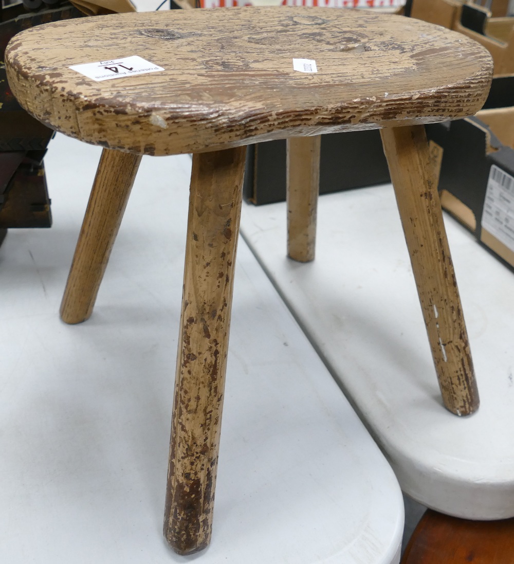 Early 20th Century Milking Stool: