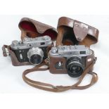QED & Similar Russian Range Finder Cameras: 50mm & 26mm lens fitted(2)