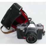 Practica LTL 35mm Film Camera: Pentacon Auto 50mm lens fitted