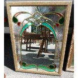 Stained Glass decorative wall mirror: