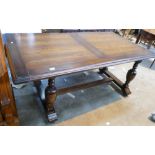 Reproduction Oak Refectory Table: length 167cm x 88cm wide