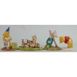 Royal Doulton Winnie the Pooh figures to include: Presents and Parties, Piglet Planting a Acorn,