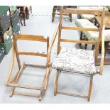Two Early 20th Century Folding Chairs: