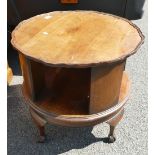 Mahogany Round Revolving coffee table: